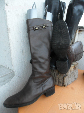 ДАМСКИ 39 БОТУШ, 100% ЕСТЕСТВЕНА КОЖА, GOGOMOTO.BAZAR.BG, снимка 5 - Дамски боти - 8963009