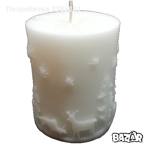 Елените на дядо коледа свещ