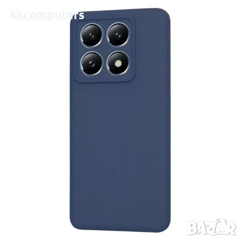 Калъф силикон / Тъмносин мат / за Xiaomi 14T Pro Баркод : 3131834