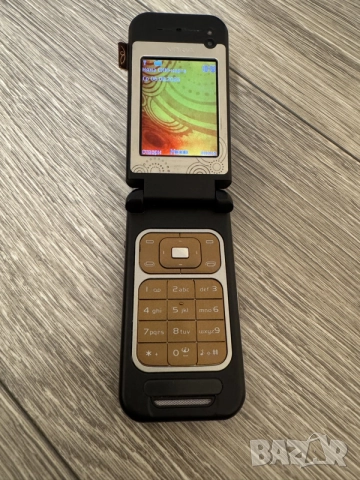 Nokia 7390 Black Brown Gold  БГ меню