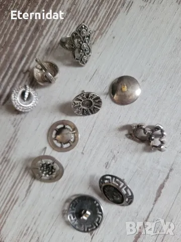 Сребърни обици и пръстен, снимка 6 - Обеци - 49517448