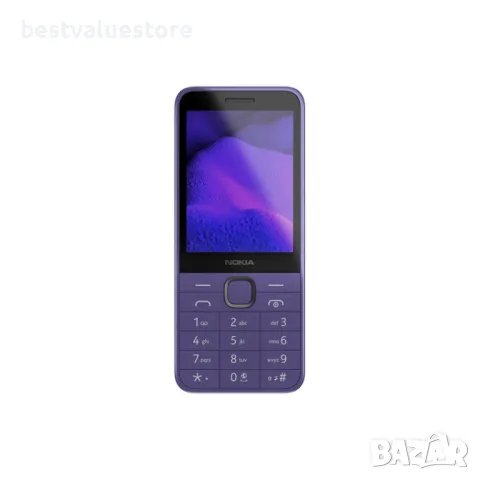 Nokia 235 4G 2024 Dual Purple Мобилен Телефон Gsm 2.80 ", Задна Камера 2.00 Mpx, снимка 1 - Nokia - 49332754