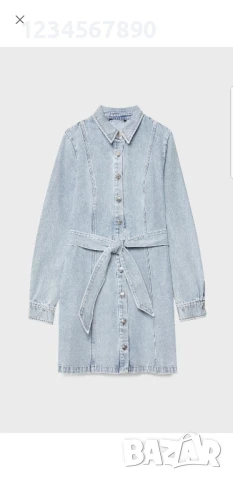 Дънкова рокля Stradivarius, снимка 3 - Рокли - 50887307