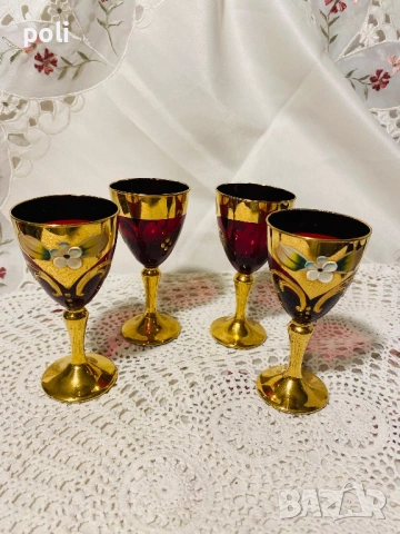 стъкло Мурано чаши, снимка 5 - Чаши - 53102872