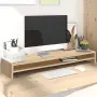 vidaXL Стойка за монитор, дъб сонома, 100x24x13 см, инженерно дърво, снимка 2