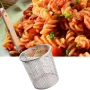 Гевгир за паста тип мрежест кош от неръждаема стомана с дървена дръжка 14см, снимка 6