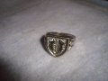 КРАСИВ НИКЕЛИРАН АРТ ПРЪСТЕН със СТИЛИЗИРАН ГЕРБ ЛОВНА ТЕМАТИКА 20268, снимка 6
