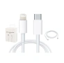 Кабел за данни USB-C към Lightning 1TECH USBCL-1M, Бързо зареждане, 1 метър, Бял, снимка 1
