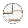 Декоративна етажерка, За стена, Кръгла, 3 нива, Черен , снимка 2