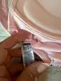 Ново еластично бюстие в розов цвят с бял ластик с надпис от памучна материя с чашка M/L размер 🌸, снимка 5