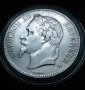 5 франка 1867 година Франция Наполеон lll сребро, снимка 4