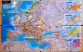 Карта на Европа 2005 година  National Geographic абсолютно чисто нова, снимка 1