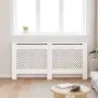 vidaXL Параван за радиатор, бял, 172x19x81,5 см, МДФ, снимка 3