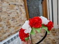 Диадема за коса с цветя/ за народни танци, лазарки/, снимка 1