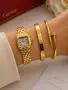 Cartier Дамски Подаръчен Комплект За Жени-Ръчен Часовник Твърда гривна И Гривна Тип Пирон Код SBF11, снимка 12
