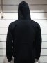Нов мъжки черен суичър с ЦИП и качулка, снимка 6