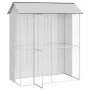 vidaXL Клетка за птици Сив 215 x 110 x 247 см Галванизирана стомана, снимка 3