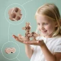 Нови Дървени конструктори за деца 3+ Montessori STEM играчка с чанта, снимка 2