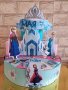 Картонена торта Елза и Анна , снимка 1 - Декорация - 36620058
