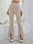 Дамски панталон с широки крачоли и висока талия, 3цвята - 023, снимка 10