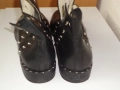 Черни кожени боти с капси Café Noir, размер 40 , снимка 6