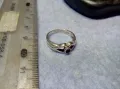 СТАР АНГЛИЙСКИ СРЕБЪРЕН ПРЪСТЕН СРЕБРО 925 с ГНЕЗДО За ВГРАЖДАНЕ на СКЪПОЦЕНЕН КАМЪК 47545, снимка 12