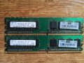 RAM рам памет за компютър Samsung 2х 512MB DDR2 PC2-5300U 667MHz M378T6553CZ3-CE6 