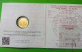 Златна монета 2 златни лева 2022 г. Паисий Хилендарски, снимка 2