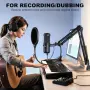 Нов Aokeo AK-60s кондензаторен USB микрофон с рамо Pop Filter за PC кодкаст YouTube Discord, снимка 7