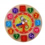 Монтесори дървен часовник “Зебра”, снимка 1 - Образователни игри - 38055018