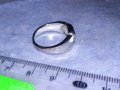 ИЗЯЩЕН МОДЕН КРИСТАЛЕН АРТ ПРЪСТЕН от ХРОМИРАНА НЕРЪЖДАЕМА СТОМАНА 37003, снимка 3