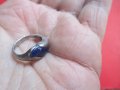 Страхотен сребърен пръстен с камък 925 РОВ, снимка 7