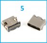 USB Type-C Female , 24р / 16р / 6p - конектор , букса, снимка 6