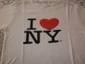 Оригинална детска тениска с къс ръкав I LOVE NY за 6-7 год., снимка 2