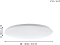LED Плафон с Дистанционно EGLO GIRON 97528 – 80 W, 7800 lm, 3000K–5000K, Димируем!, снимка 3