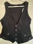 Дамски черен елегантен елек, снимка 2