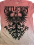 Мъжка тениска Affliction Employ Seek & Destroy Burgundy Red червена S Small, снимка 5