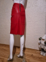 Червена кожена пола , снимка 5