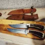 Ловни масивни ножове с дръжки от еленов рог, снимка 6