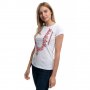 Нова дамска бяла тениска с трансферен печат Шевица, Етно мотив, България, снимка 6