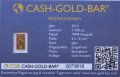 Златно кюлче 2012 1/100 oz CGB Cash-Gold-Bar -Springbock, снимка 1