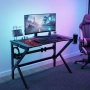 Геймърско компютърно бюро с RGB LED осветление, снимка 2
