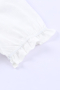 Дамска блуза в бяло с къс ръкав и бродерия с флорален мотив, 100% памук, снимка 7