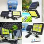 Лампа с отделен соларен панел и 128 cob led диода с 3 режима, дистанционно, снимка 1