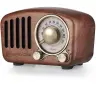 Винтидж радио Greadio от естествено орехово дърво, мини FM радио в ретро стил, Bluetooth , снимка 1