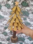 Коледна елхичка от дърво и метал, снимка 1