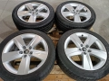 Лети джанти 16ки 5х100 Skoda + летни гуми 215/45/16 Dunlop, снимка 3