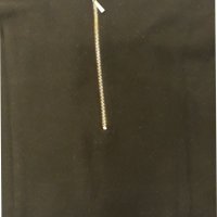 Черна мека блузка фино плетиво със златни орнаменти около деколтето, изчистени предница и гръб,с цип, снимка 5 - Блузи с дълъг ръкав и пуловери - 37456302