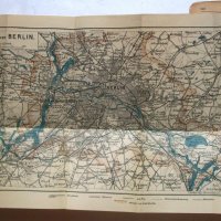 Карта на Берлин (BERLIN Reisefuhrer) 1922 г., снимка 5 - Антикварни и старинни предмети - 42861334