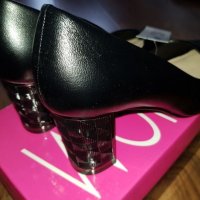 Черни елегантни обувки, снимка 4 - Дамски обувки на ток - 38008721